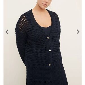 Vince Crochet Cardigan